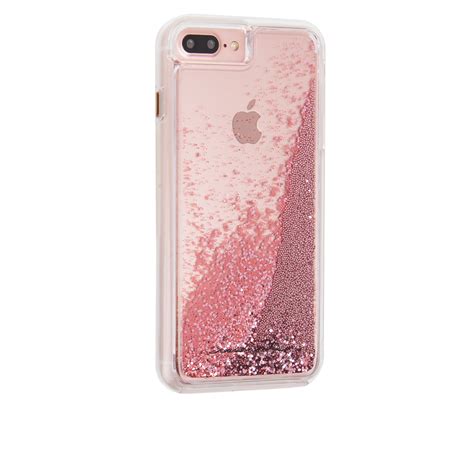 Rose Gold Waterfall Iphone 7 Plus Case Back Right Angle Trendy Phone
