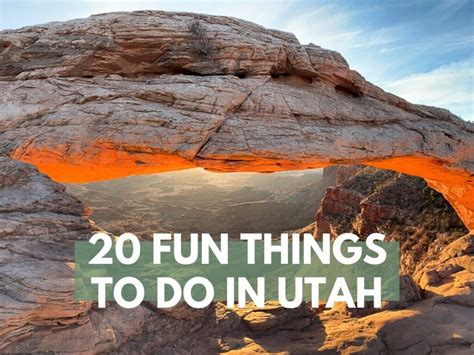 20 Fun Things To Do In Utah Best Places To Visit In Ut