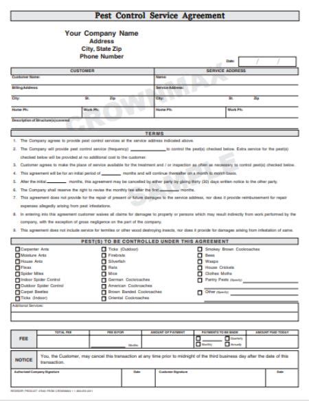 While a free pest control website template may sound appealing in the beginning, there is a better option available. Free Hvac Maintenance Agreement Template | Master Template