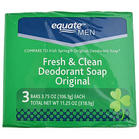 Equate Men Fresh And Clean Deodorant Bar Soap