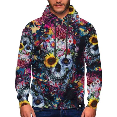 Shop 400 sweatshirt brands like teddy fresh, thrasher, primitive, danny duncan, champion, and santa cruz. Floral Skulls Pattern Hoodie - Hoodie Lab