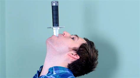 Sword Swallowing Accident Jesseandmike Thewikihow