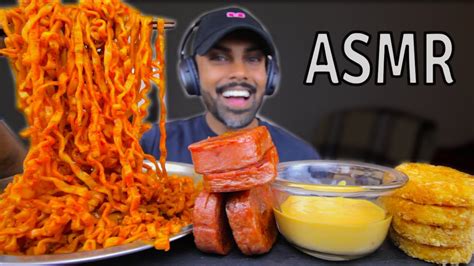 Asmr Nuclear Fire Noodles Spam Hash Browns No Talking Youtube