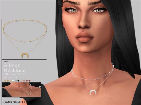 Darknighttsims Allmon Necklace Have 10 Colors Emily Cc Finds