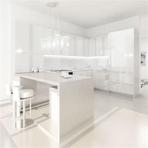 20 Sleek And Serene All White Kitchen Design Ideas To Inspire Rilane