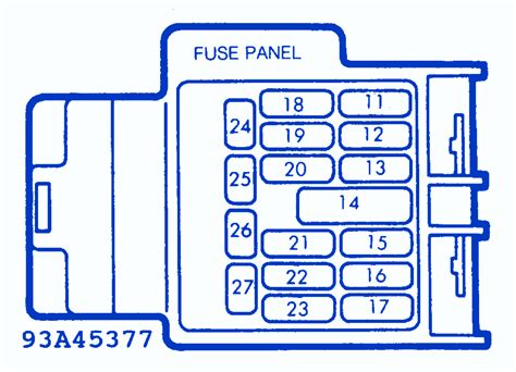 The arrangement and count of fuse boxes of electrical safety locks established under the hood, depends on car model and make. Mazda MX-5 Miata 2000 Cruise Control Fuse Box/Block Circuit Breaker Diagram - CarFuseBox
