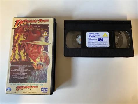 Indiana Jones And The Temple Of Doom Pal Vhs Video Tape Free P P