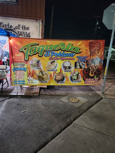 Carta del restaurante Taqueria el poblano, Delano