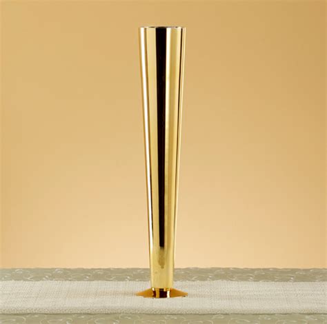 Tall Gold Mercury Glass Trumpet Vase Glass Designs