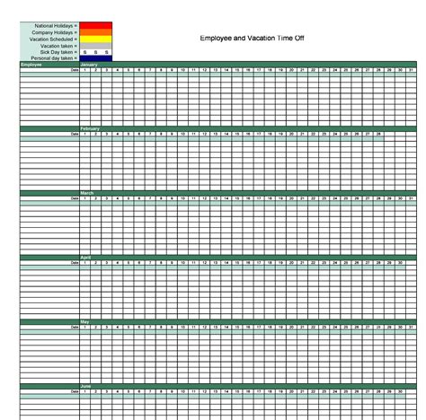 Employee Vacation Tracker Excel Template Collection Vrogue