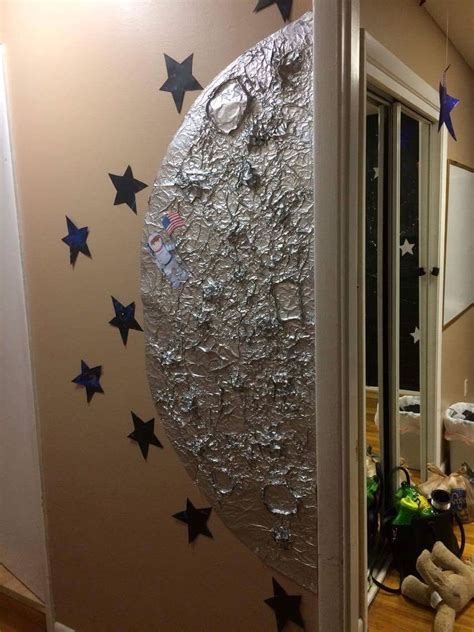 Moon And Starts Foil Wall Decoration For A Classroom Or Hall Outer