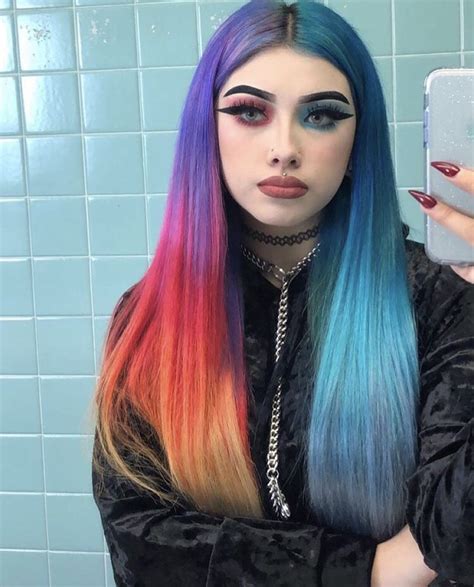 Grunge Aesthetic On Instagram Split Hair Dye Yes Or No Hot Sex Picture