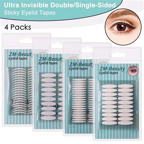 Amazon Com Pack Pcs Natural Invisible Single Double Side Eyelid