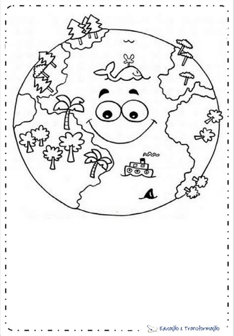 Desenho Para Colorir Sobre Meio Ambiente