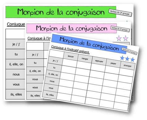 Exercices de conjugaison cm1 ( exercices) sur exercice.fr. Le morpion de la conjugaison | Conjugaison, Conjugaison ...