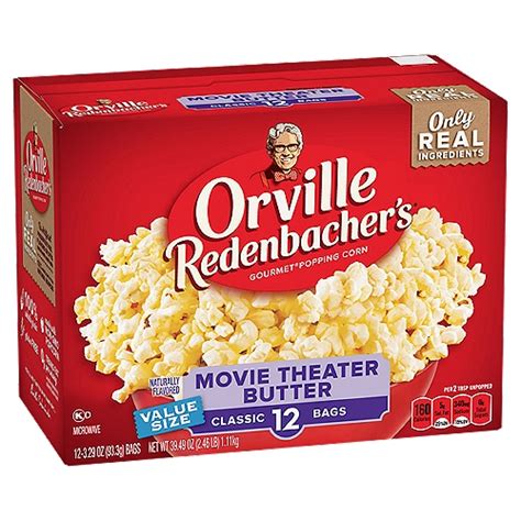 Orville Redenbachers Classic Movie Theater Butter Microwave Popcorn