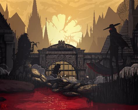 Bloodborne Pixel Art For Zooooooomin Gaming