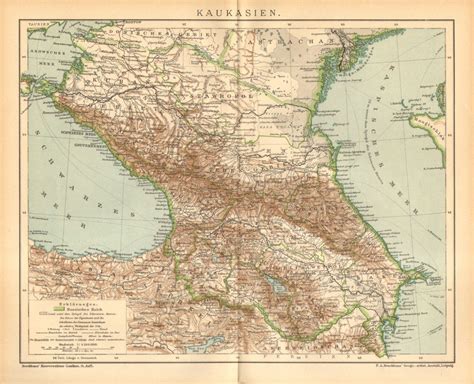 Пшызэ) is a geographic region of southern russia surrounding the kuban river, on the black sea between the don steppe, the volga delta and the caucasus, and separated from the crimean peninsula to the west by the kerch strait. 1895 CAUCASUS Antique Map, Caucasian Part of the Russian ...