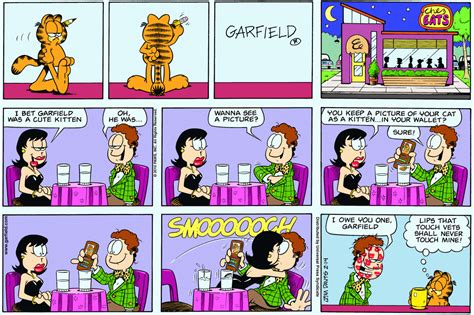 Garfield Daily Comic Strip On February 14th 2010 Garfield Comics Garfield And Odie Fun
