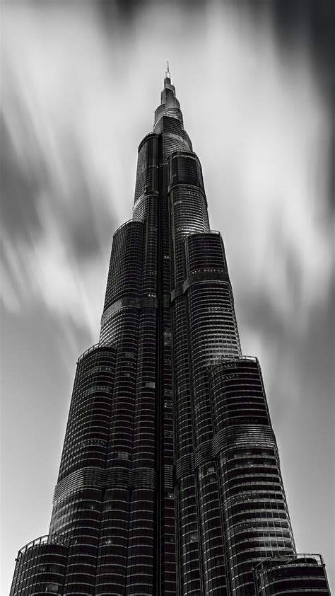 4k Free Download Burj Khalifa Black Hd Phone Wallpaper Peakpx