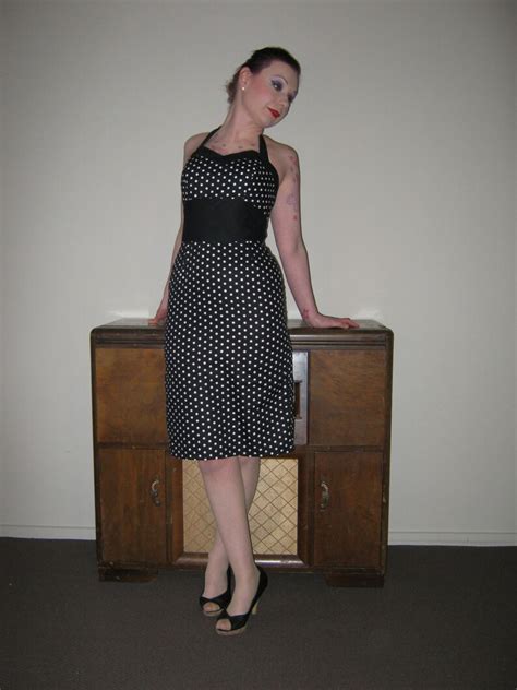 Polka Dot Dress 1950s Inspired Pin Up Rockabilly With Etsy