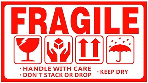 Printable Fragile Labels