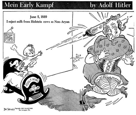 World War II in Pictures: WWII Dr. Seuss Style Political cartoons drawn for the new york newspaper pm by author and illustrator theodor seuss geisel.