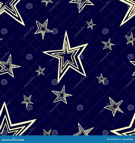 Starry Seamless Pattern Stock Vector Illustration Of Celestial 33428126