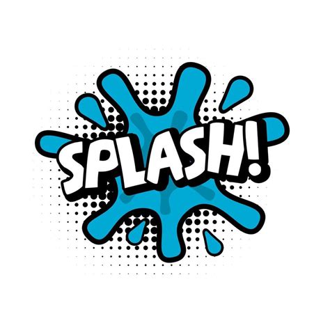 Illustration Vector Bubble Text Of Splash Perfect For Stickers Design