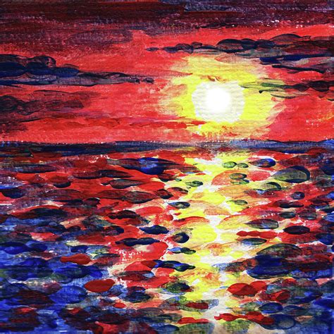 Impressionistic Sunset Painting By Irina Sztukowski Pixels