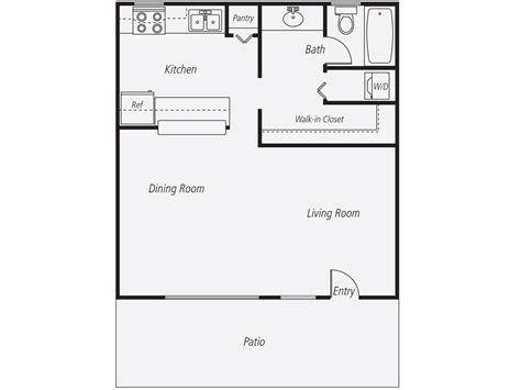 600 Sq Ft Studio Apartment Floor Plan Architectural Design Ideas