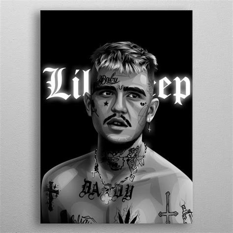 Lil Peep Poster By Athlehema By Mochtretpro Displate Lil Peep