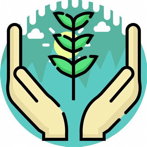 Care Ecology Environment Leaf Plant Protection Safe Icon Download On Iconfinder