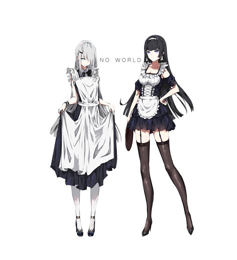 Anime Girl With Maid Outfit