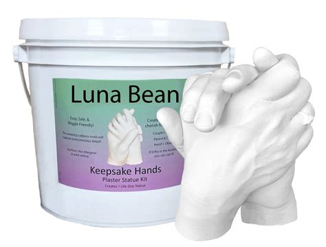 Buy Luna Bean Keepsake Hands Casting Kit Diy Plaster Statue Casting