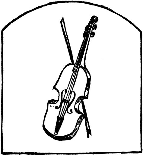 Violin Clipart Black And White Free Images 2