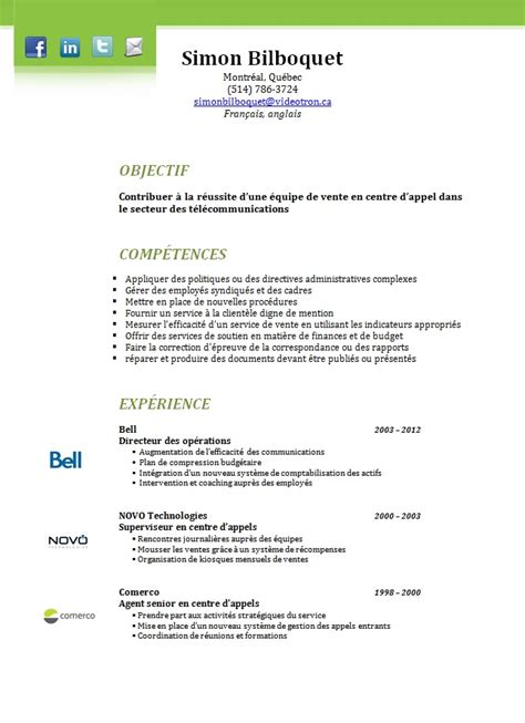 Exemple Cv Quebecois Gratuit Cv Anonyme