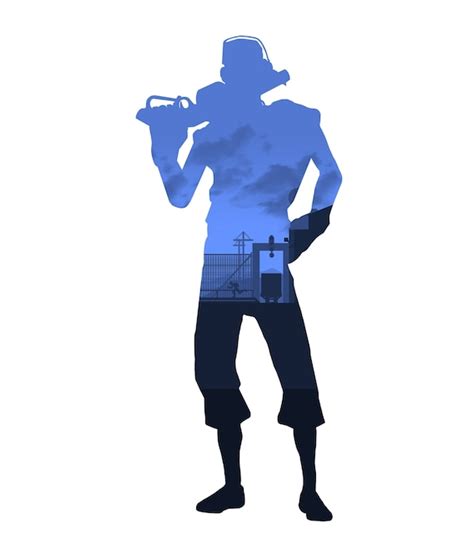 Team Fortress 2 Blue Scout Digital Silhouette Piece Etsy