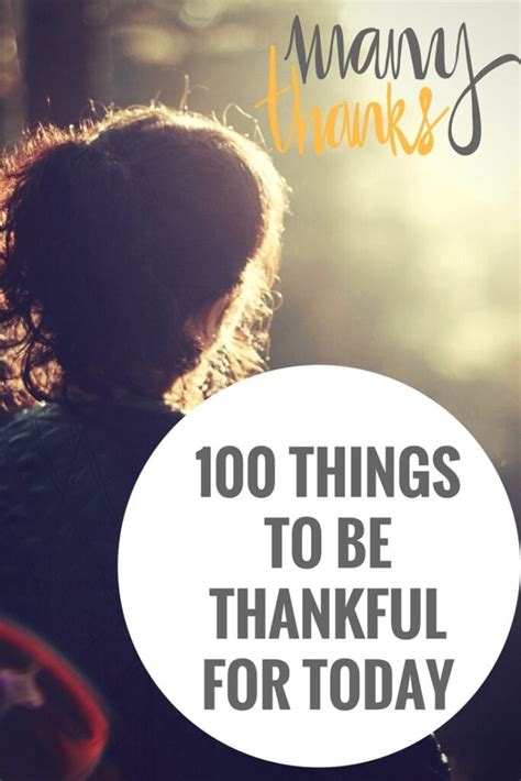100 Things To Be Thankful For Today Lady And The Blog