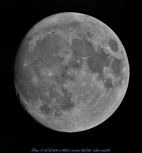 Lune Du 10 Novembre Astrophotographie Webastro