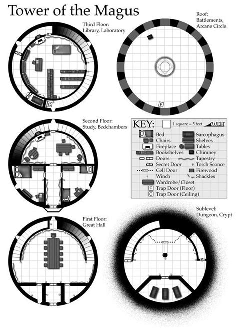 Image Result For D D Wizard Tower Map Fantasy Map Tower Map Dungeon