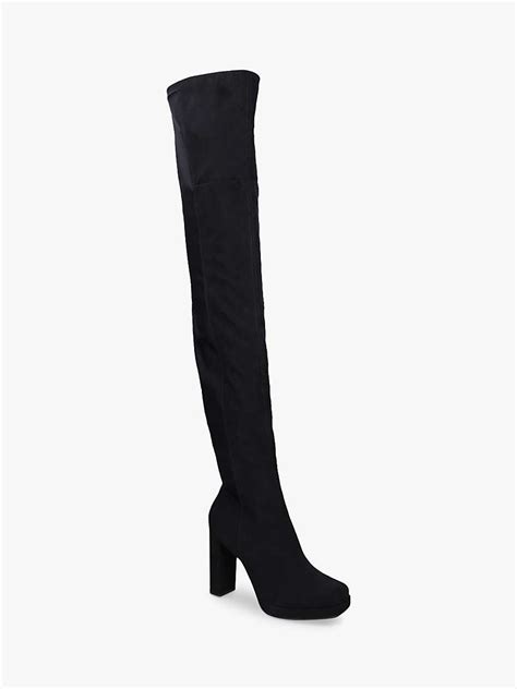 Carvela Amplify Over The Knee Boots Black At John Lewis And Partners