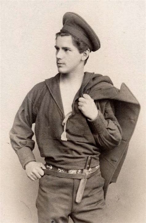 Navy Sailor Jack Posing For The Photographer C 1880 90 Vintage