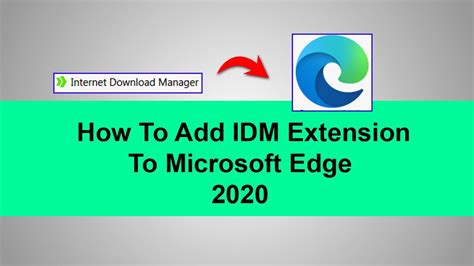 Now you'll need to manually install idm extension in microsoft open microsoft edge and open following url in edge to launch official web page of idm integration module extension available in microsoft store website How to add IDM extension to Microsoft Edge 2020 I Add IDM extention to Microsoft Edge I Tech ...