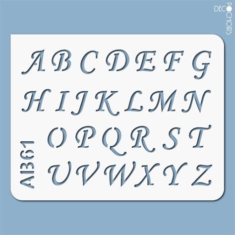 Le modèle de lettre lettre pour donner procuration : Pochoir lettres majuscules - Pochoir alphabet - Creavea