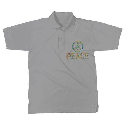 Peace Sign Classic Womens Polo Shirt Etsy