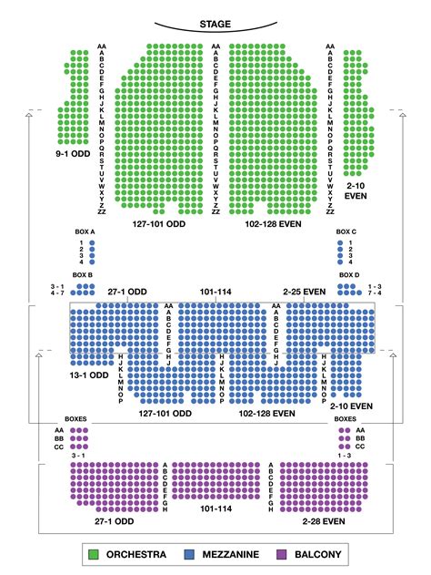 Palace Theatre Large Broadway Seating Charts
