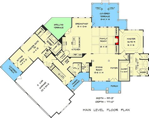 Plan 360061dk Two Master Suite Multi Generational Craftsman House Plan