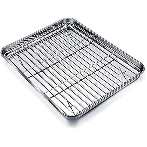 Baking Tray And Rack Set Stainless Steel Pan Cookie Sheet With Cooling