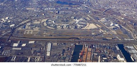 Aerial View Newark International Airport Terminal Stock Photo 770487916